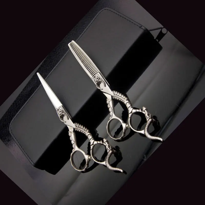 

Profession Repair Hair Tool Kit Straight Snips Thinning Scissors Cattle Top Grade Hairdressing Scissors Hair Stylist Profession