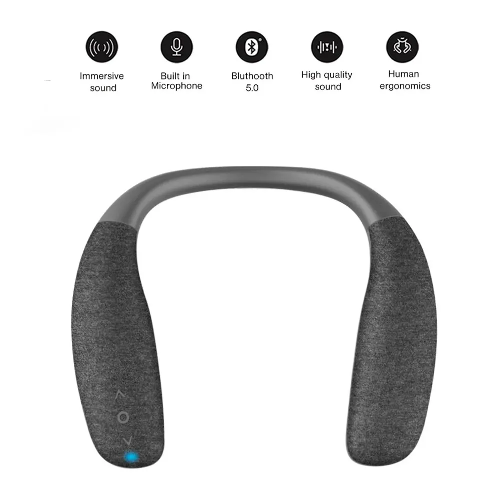 New Hot Wireless Neckband Speaker Wearable Surround Sound Bluetooth