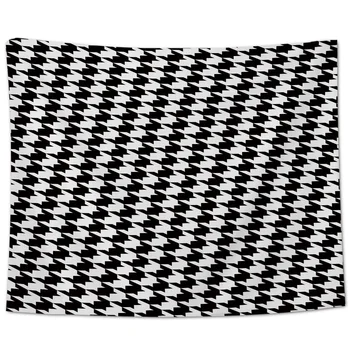 

Classic Houndstooth Pattern Wall Tapestry Beach Towel Home Decoration