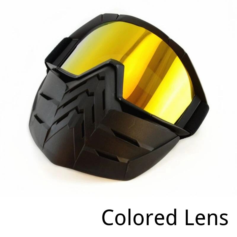 

Motorcycle Helmet Riding Goggles Glasses With Removable Face Mask ATV Dirt Bike Off Road Racing Goggle Bendable Eyewear