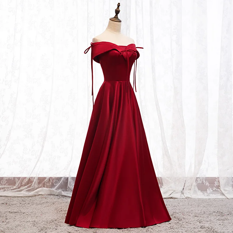 Vestido de festa Сексуальная возлюбленная длинная Пром платье es длиной до пола ТРАПЕЦИЕВИДНОЕ с бантом Бордовое платье для выпускного вечера Новая мода Robe De Soiree
