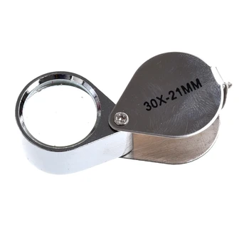 

Jewellers Loupe 30 x 21mm Glass Jewellery Antiques Magnifier Hallmark Eye Lens
