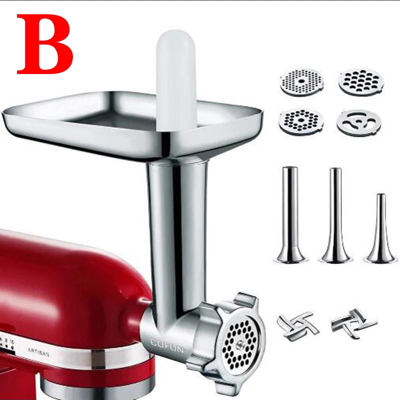 Slicer accessories and meat grinder 2 in 1 for KitchenAid vertical mixer,  accessories for vegetable mixing and meat processing - AliExpress