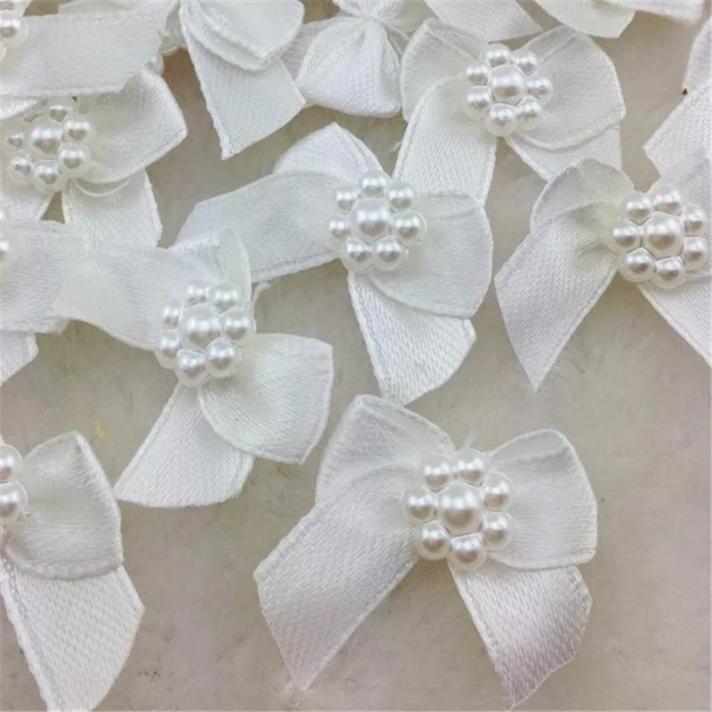 Mini Satin Ribbon Flowers Bows Gift Craft Wedding Decoration 50pcs satin ribbons ribbon decoration ribbon supplies satin ribbon