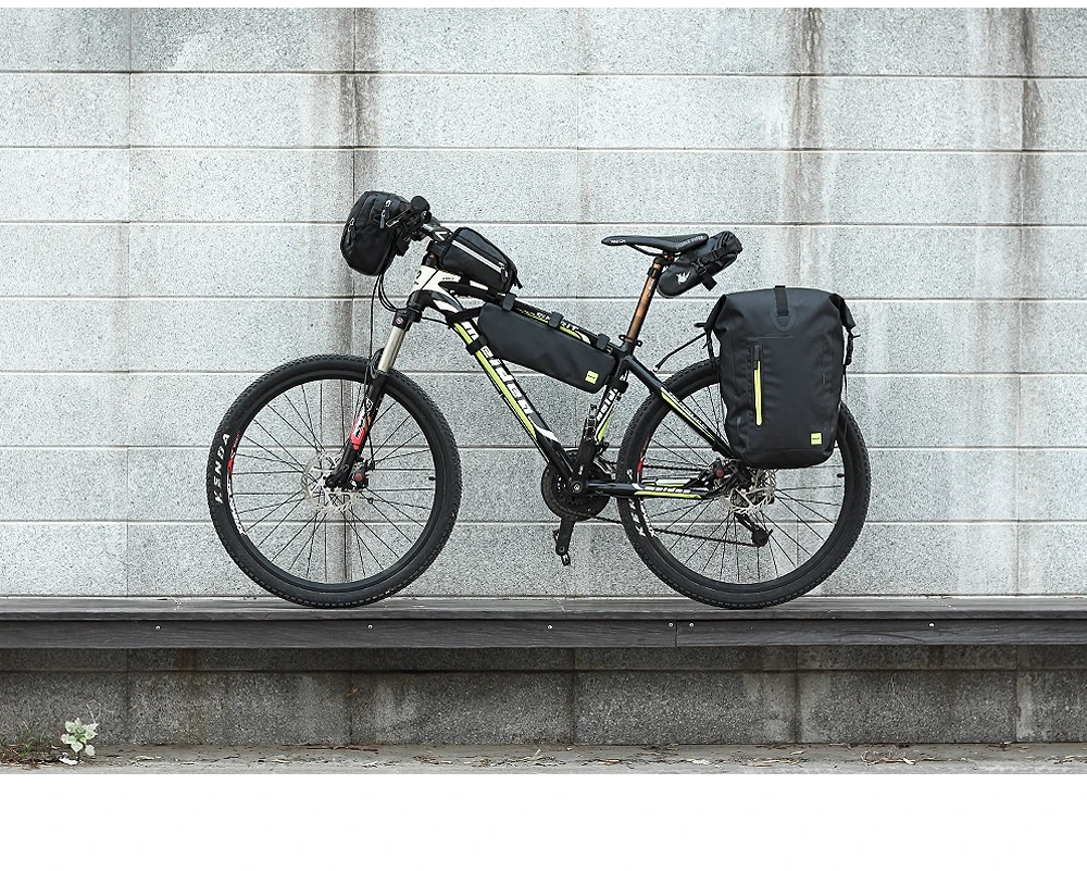 Sale Rhinowalk Cycling Bike Bags Waterproof MTB Road Bike Rear Seat Bag Multi-function Road Bicycle Pannier Portable Shoulder Bag 38