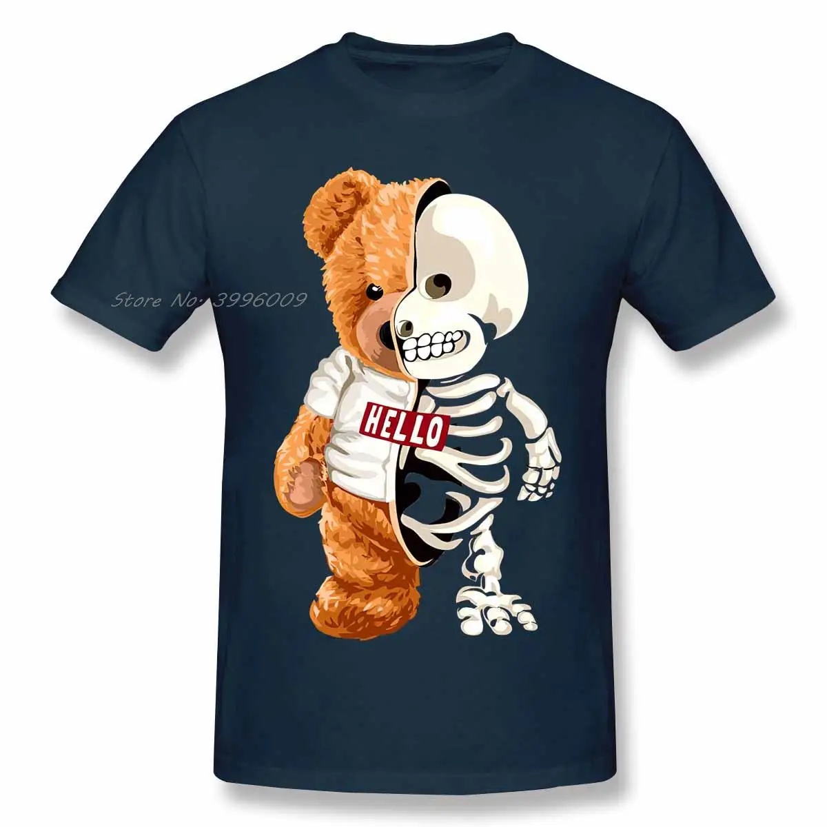 New Funny Skull Teddy Bear T-shirts Skeleton Bear T shirts