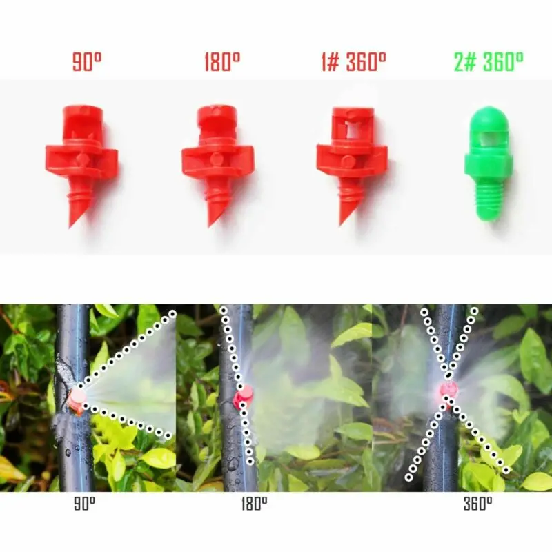 25 pcs EZ clone machine hydroponic sprayer nozzle 90/120/180/360 degree | Дом и сад
