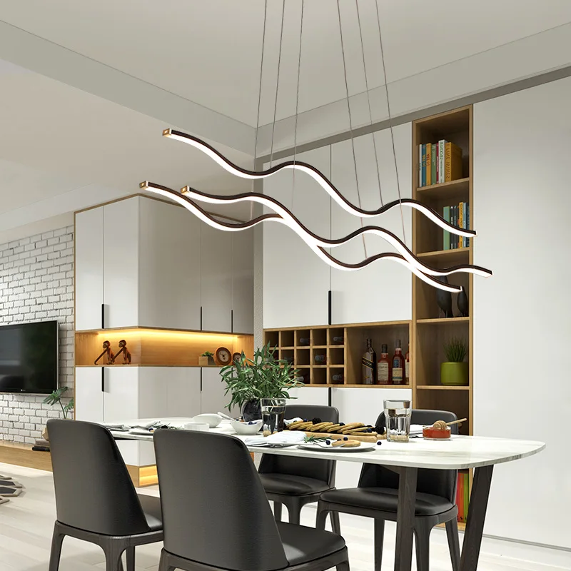 Минималистичный современный светодиодный подвесной светильник для столовой