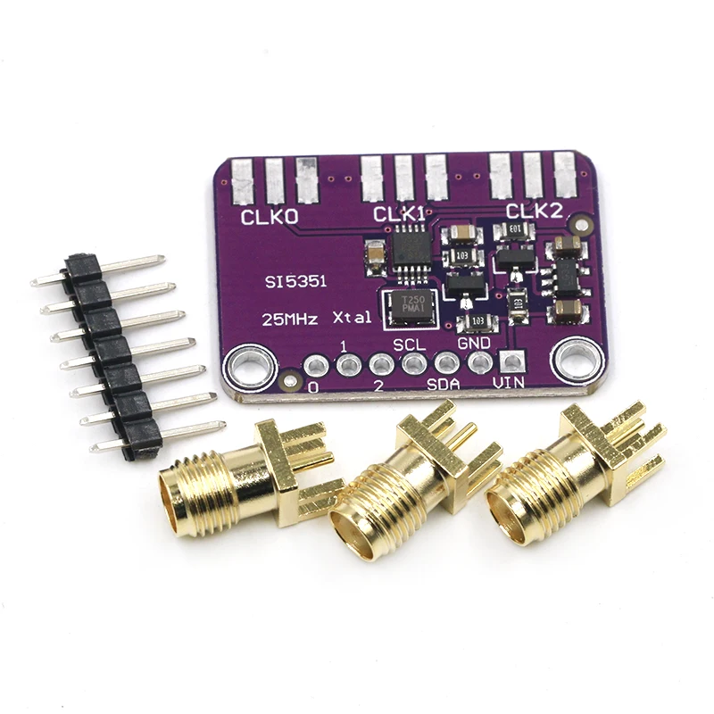 DC 3 V-5 V CJMCU-5351 Si5351A Si5351 I2C тактовый генератор коммутационная плата модуль генератор сигналов часы 8 кГц-160 МГц для Arduino