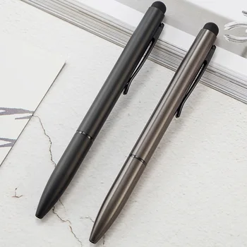 

Signature Pen Writing Ballpoint Pen With Touch Screen Head Black Ink Refill Office School Supplies
