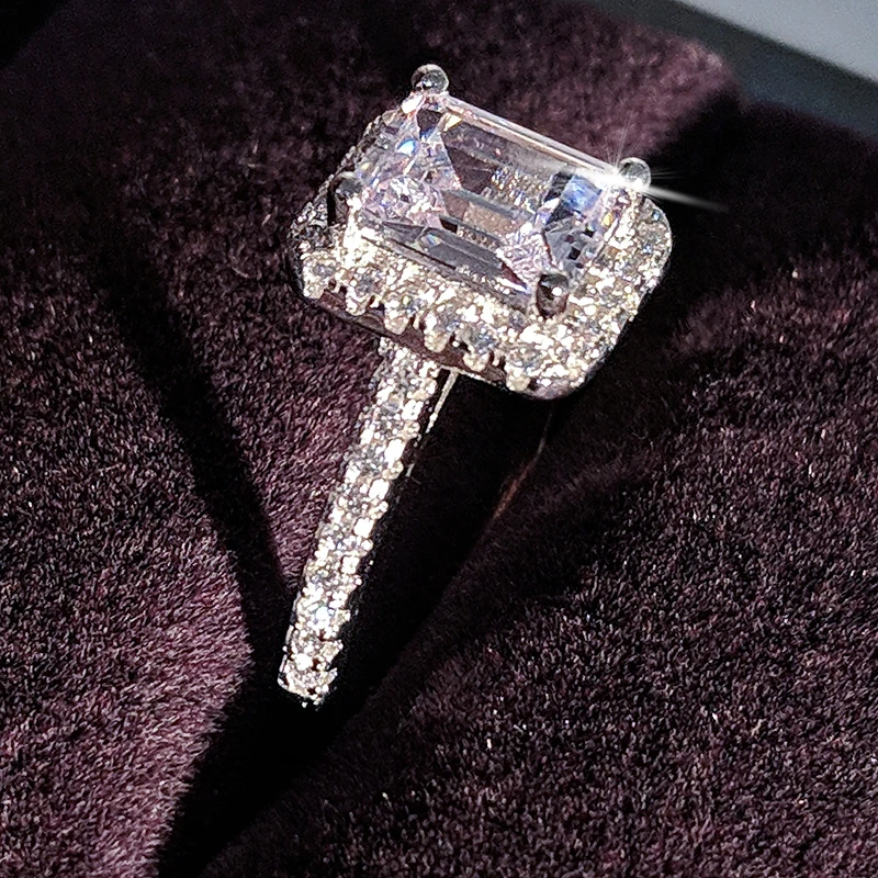 Обручальные кольца из стерлингового серебра 925 пробы для женщин набор колец