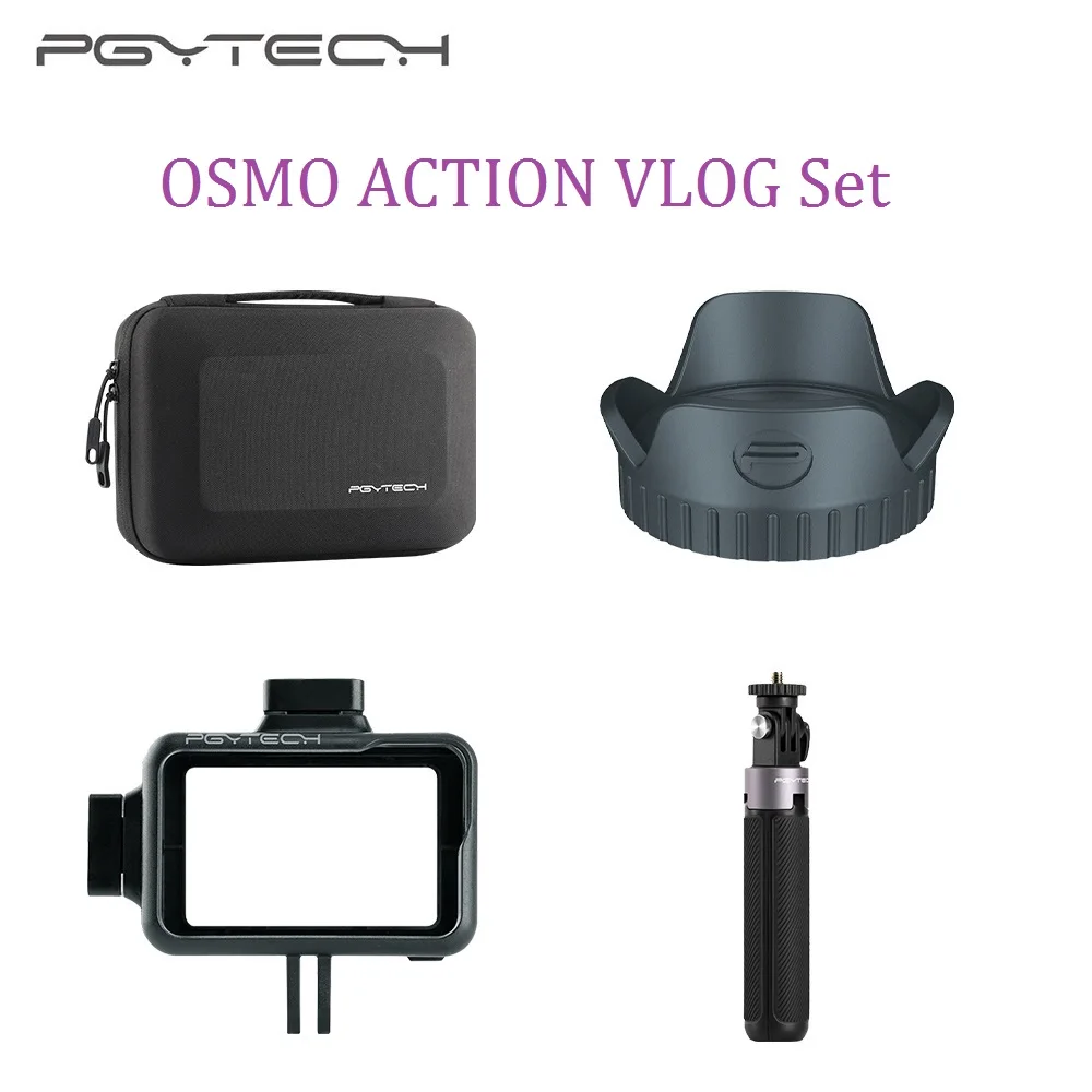 PGYTECH Osmo Экшн-камера Vlog набор удлинитель штатив сумка для переноски для DJI OSMO аксессуары для действий