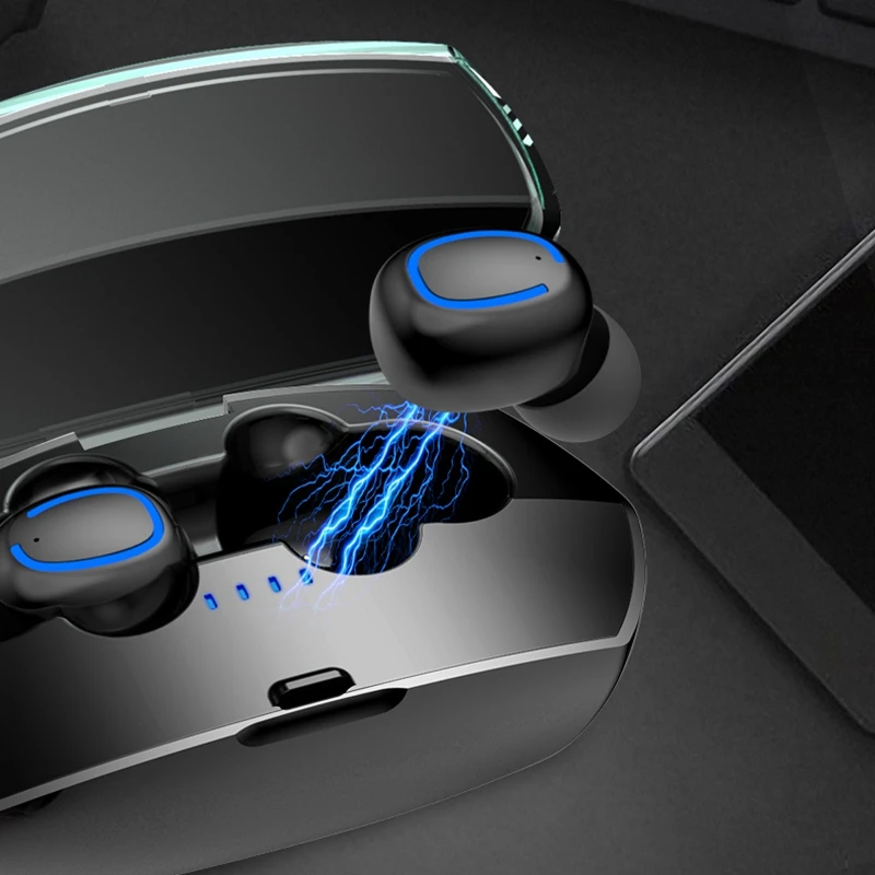 AMS-xi11 Мини Bluetooth 5,0 наушники беспроводные Ipx4 водонепроницаемый Tws стерео Hi-Fi звук с 500 мА зарядный чехол