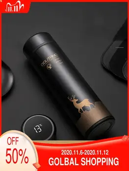 

Fashion smart mug for men and women portable simple high-grade stainless steel cup large capacity teacup creative personality
