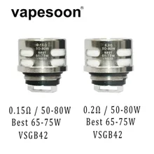 51 шт. Vapesoon Замена QF полосы/QF сетки SKRR катушки головки 0.2ohm 0.15ohm Vape распылитель Core Fit Люкс TC комплект/SKRR танк
