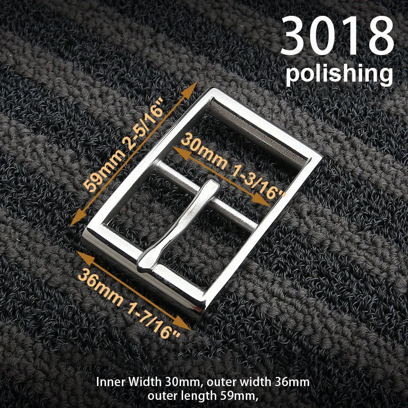 1피스 스테인레스 스틸 벨트 버클 핀 버클 하프 버클 가죽 공예 허리띠 부품 DIY 하드웨어 액세서리