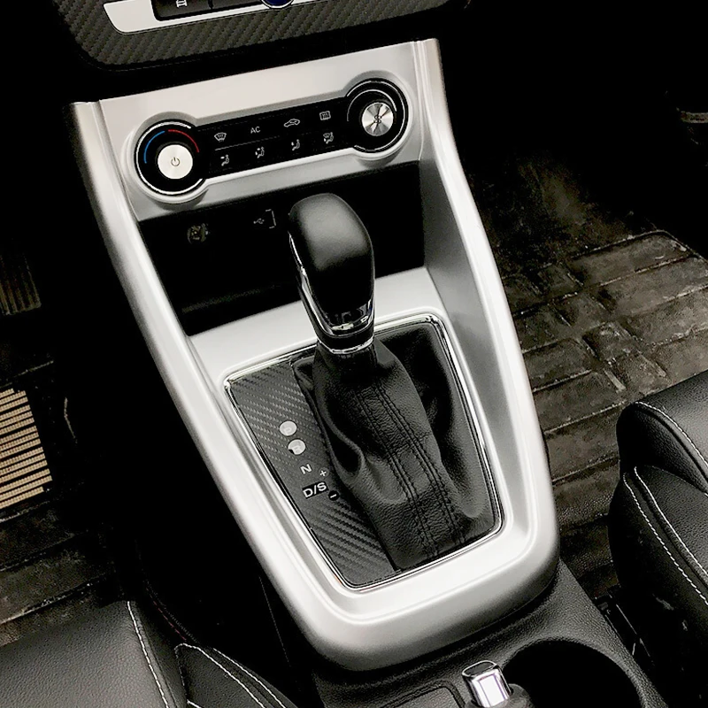Для MG ZS ABS матовая/углеродного волокна LHD ручка переключения рулевого механизма автомобиля рамка панель украшение крышка отделка Аксессуары Автомобиль Стайлинг 1 шт