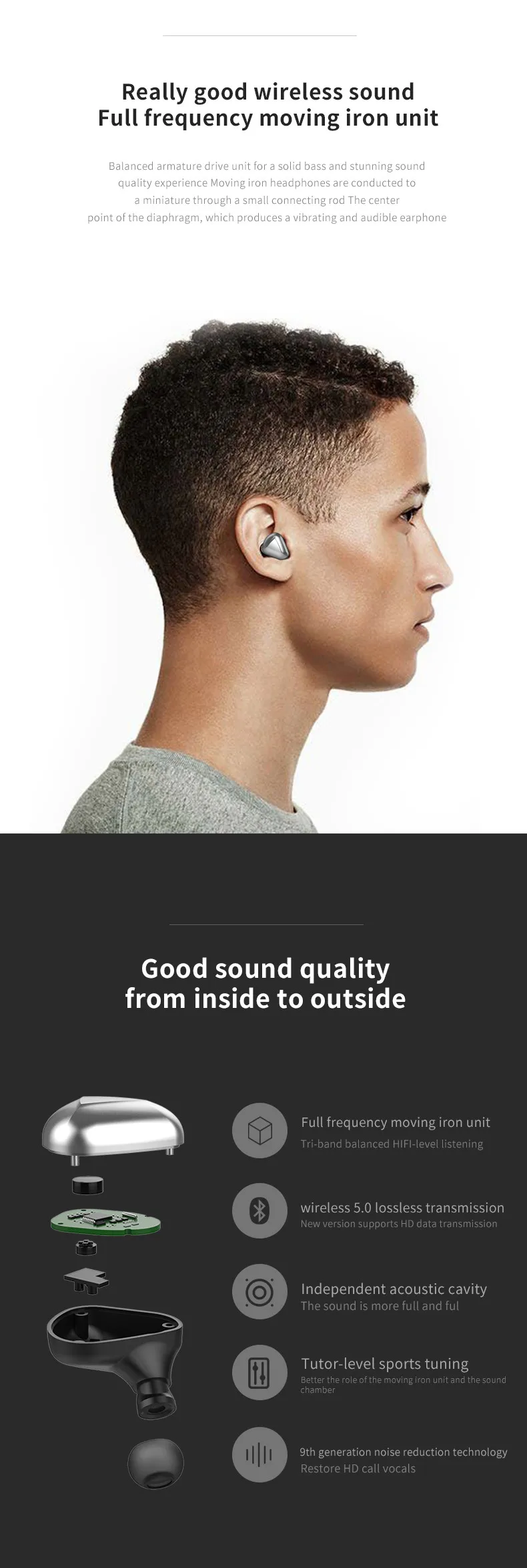 LEORY T50 TWS bluetooth 5,0 наушники 6D стерео звук бинауральные HD вызов DSP шумоподавление Спортивная гарнитура с микрофоном для X XR