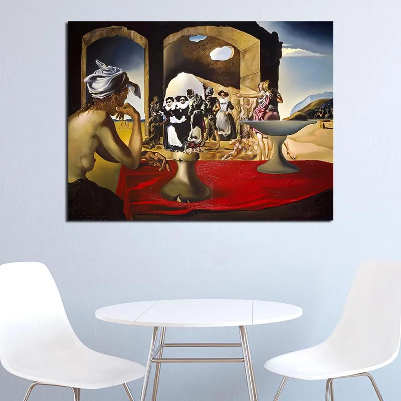 

Salvadoer Dalies Slave Market Surrealist Art Canvas Poster Painting Oil Wall Picture Print Home Bedroom Decoration Artwork HD