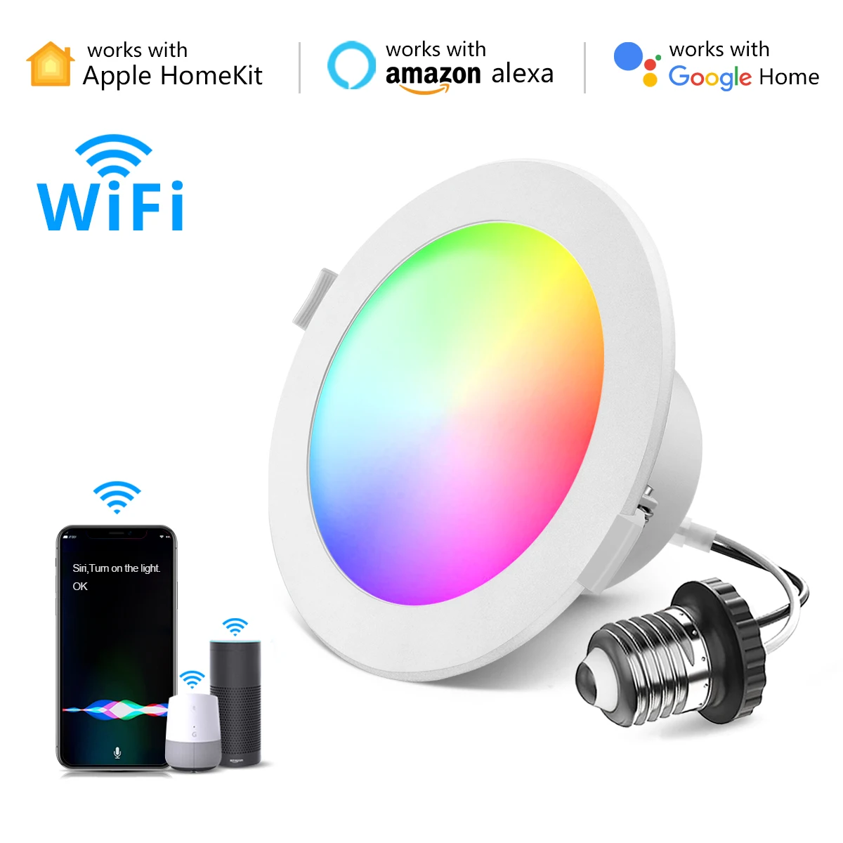 110V 220V 12W Ceiling Lights RGBCW Spot light Indoor Lighting LED Lamp