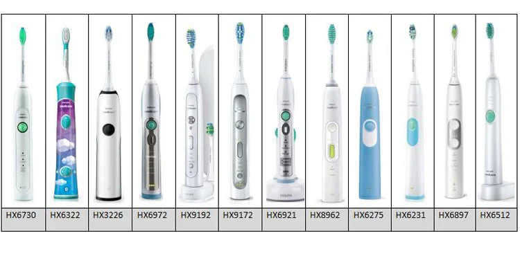 Diamond White Type Vibration Electric Toothbrush Head HX6064 Compatible Sonic Toothbrush HX6730HX9352