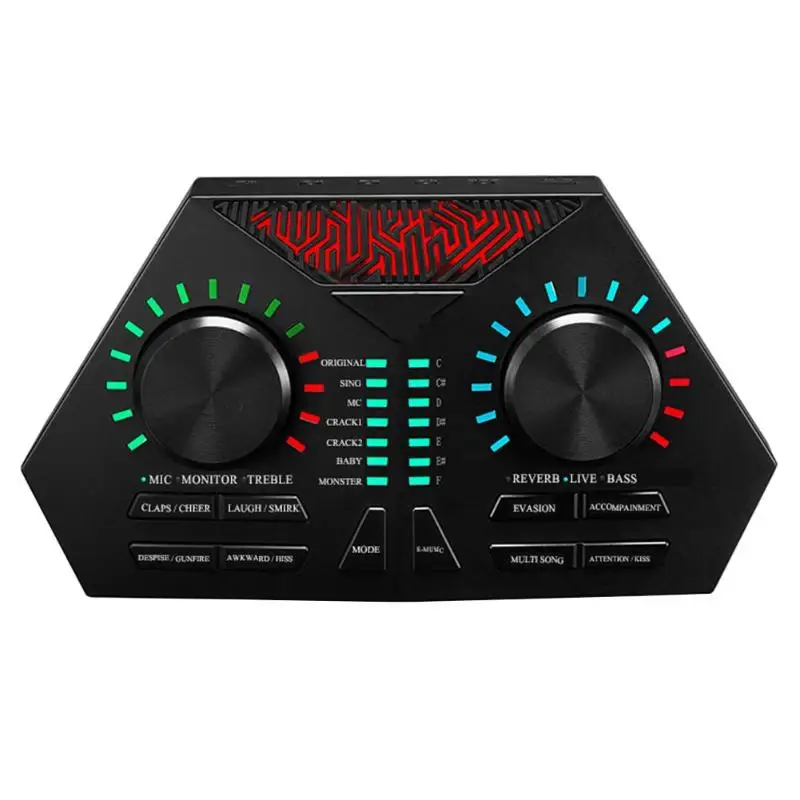 

Max730 Live Broadcast USB External Mobile Phone Cable Singing Sound Card Headset Audio Microphone PC Entertainment Streamer
