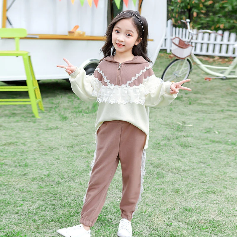 女の子の服セット 小さな女の子の服セット 8 10 12 13歳の子供のスーツ 長袖フード付きパンツ 2個 服セット Aliexpress