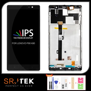 

SRJTEK 5.5'' Display For Lenovo K80 P90 LCD Touch Digitizer For Lenovo K80M Screen Replacement Assembly With Frame 1920*1080
