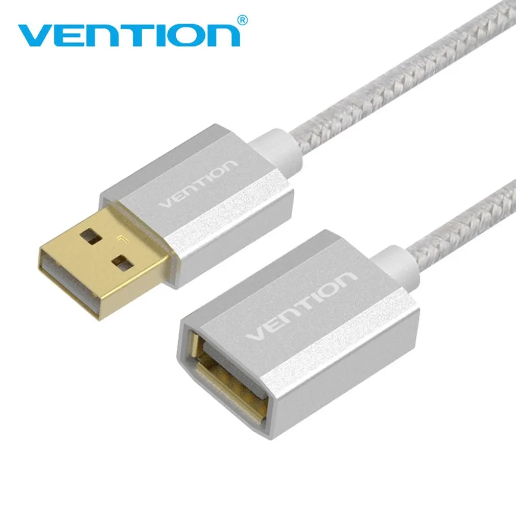 USB 2,0 Мужской к женскому USB кабель 1,5 м 3 м 5 м удлинитель провод супер скорость Расширение синхронизации данных кабель для ПК ноутбука клавиатуры - Цвет: 0.5m Gold plating