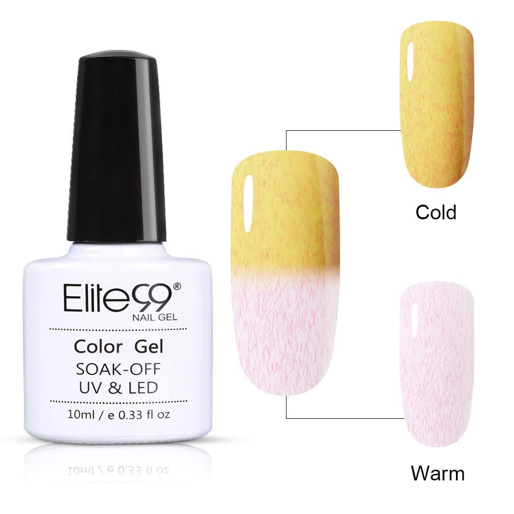Elite99 10 мл термальный гель для изменения цвета лак температура мех гель лак для ногтей длительный УФ светодиодный лак для ногтей художественный лак - Цвет: 9101