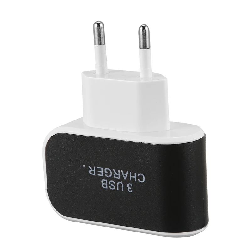 Зарядное устройство USB 3.1A адаптер переменного тока/зарядное устройство/штепсельная вилка европейского стандарта черный
