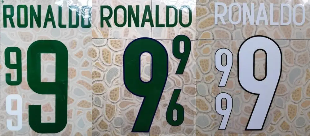 

Retro Brazil RONALDO RIVALDO RONALDINHO nameset patch badge