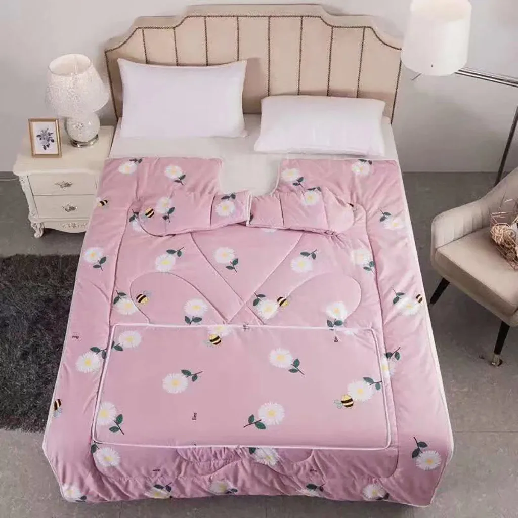 Высокое качество зимние теплые женские спальные мешки ленивые одеяла домашний текстиль мультфильм Мягкие Huose одеяло с рукавами теплое одеяло