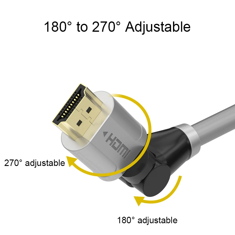 HDMI кабели высокого качества 4K 60Hz вращающийся мультимедийный интерфейс для ТВ монитора проектора