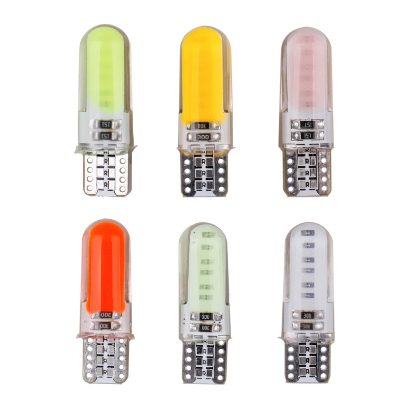 2 шт. супер яркий T10 W5W/194 светодиодный 12SMD COB силиконовый светильник автомобильные аксессуары внутренний купол светильник габаритного фонаря для автомобиля 12V