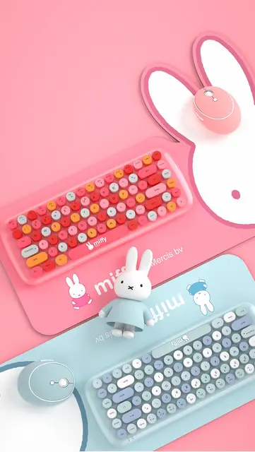 Teclado y ratón inalámbricos ergonómicos de tamaño pequeño, combinación de  teclado y ratón de máquina de escribir para Windows 7/8/10, ordenador  portátil de escritorio - AliExpress