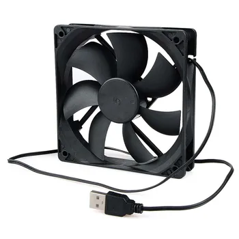 

1pc 5V USB Connector PC Fan Cooler Heatsink Exhaust CPU Cooling Fan Replacement with cable 120x120x10MM