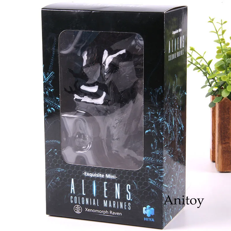 with colorful box 1/18 масштаб инопланетяне фигурка инопланетяне: колонские Морпехи ксеноморф Ворон инопланетянин фигурка ПВХ Коллекционная модель игрушки - Цвет: with colorful box