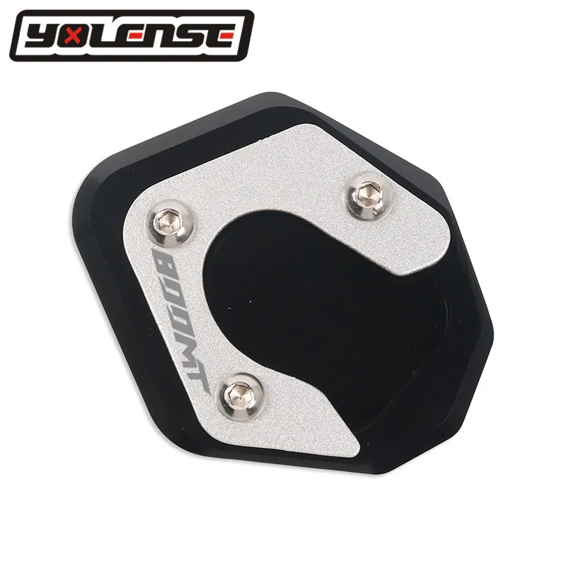 para cfmoto mt acessórios da motocicleta cnc suporte lateral almofada placa kickstand extensão de apoio