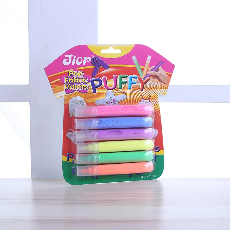 

Children DIY Styrofoam Drawing Pen Students Fine Art Painting Tool Kit 6 Color Blister Card Packaging Manufacturers Wholesale