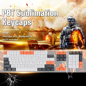 

FEKER 61 Keys 104 Keys PBT Sublimation Keycaps Thermal Sublimation Process DSA Height PBT Keycaps Set