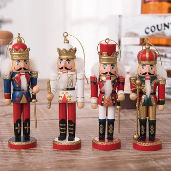 

Creative Childlike Christmas Nutcracker Soldier Decoration Puppets Christmas Home Store Wine Cabinet Decoration