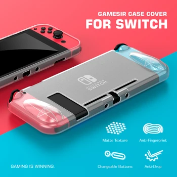 

GameSir Joy Con Case Cover for Nintendo Switch Joy-Con Controller, Matte Texture, Anti-fingerprint, PC/TPU Shell, ENGP202
