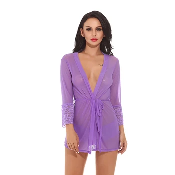 

Women Chemise Sleepwear Sexy Nightie Full Slip Lace Babydoll Nightgown Dress