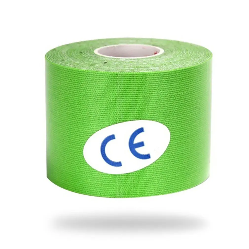 green 2.5cm Спортивные эластичные Самоклеящиеся повязки с внутримышечным эффектом патч медицинский хлопок мышечные наклейки спортивные повязки - Цвет: green 2.5cm