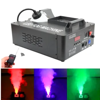 

Remote+DMX512 Control 1500W Fog Machine 24x9W RGB LED Lights Pyro Vertical Smoke Machine Stage Fogger For Party Bar DJ Equipment