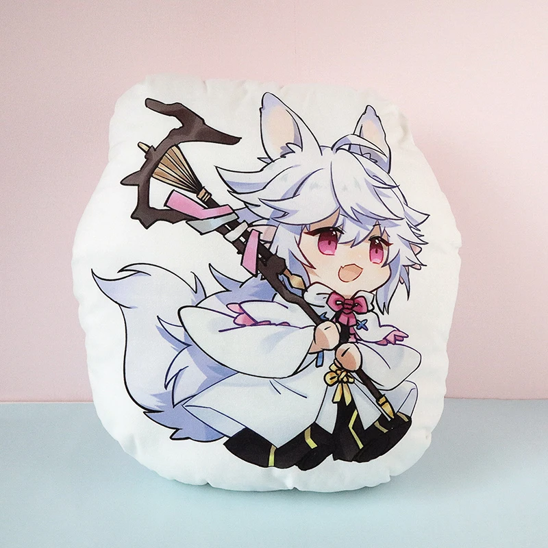 Merlin Аниме Fate/Grand Order Gilgamesh Cu Chulainn Chacha Косплей короткая мягкая игрушка подушка набивная подушка для игрушек Рождественский подарок - Цвет: Merlin