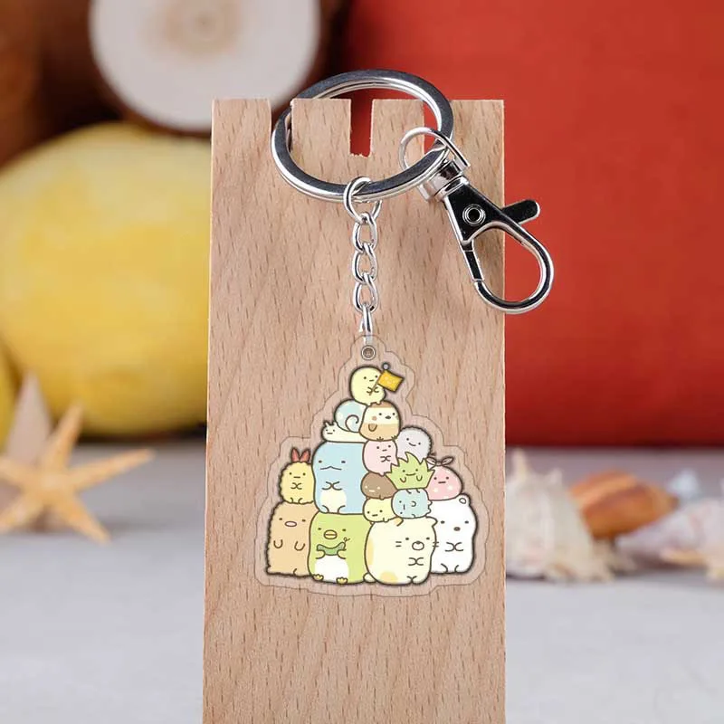 Sumikko Gurashi брелок с милым животным Sumikko Gurashi акриловый брелок с подвеской - Цвет: H24