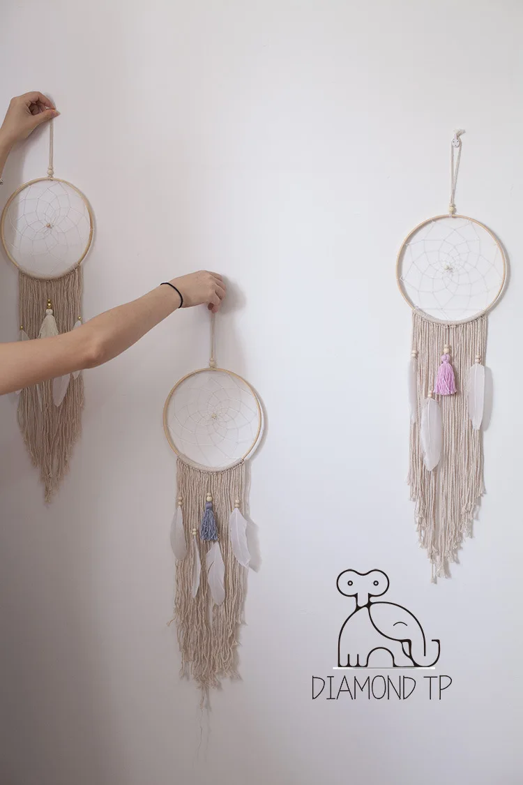 Ins wind DREAM CATCHER Висячие ремесленные украшения дома студия устраивает Фото аксессуары реквизит для фотосъемки