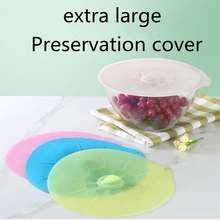 Очень большое для хранения пищевых продуктов Силиконовое постельное белье микроволновая печь высокотемпературная крышка Крышка для емкостей Крышка для еды сохранение